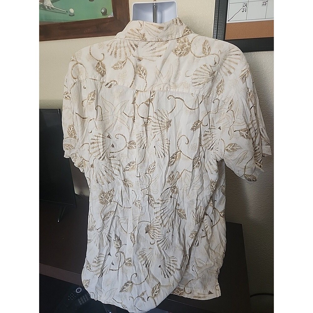 Men's Northcrest Button Up Collard Beach Shirt Size XL - Picture 4 of 5